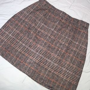 plaid skirt